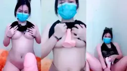 Cici Molly’s Mango Dildo Clamp Climax