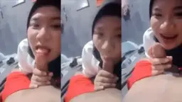 Hijab Menggoda, Mengisap Penis Kekasih Baru
