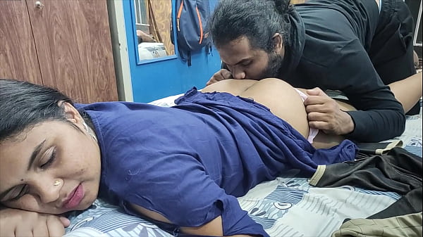 Sultry South Indian Matron Sheds Her Saree To Secretly Stroke Her Young Student Lover