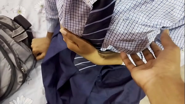 Innocent Desi Schoolgirl’s First Time: Rough Home Encounter With Hindi Moans