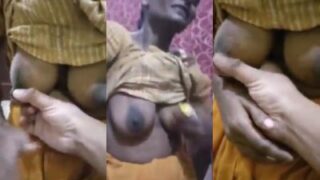 Owner Gropes His Maid’s Tits In A Leaked Desi Video