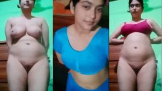 Watch This Gorgeous Big-titted Beauty Strip Down And Film Her Own Naked Video