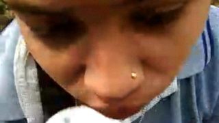 Wild Country Girl Pleasing Hard Cock In The Open Air