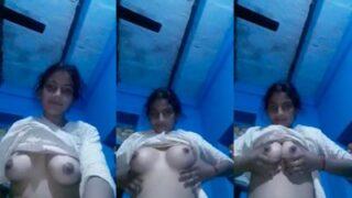 Desi Bihari Girl Bares Her Tight Boobs For Her Lover’s Hungry Eyes