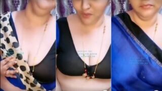 South Indian Babe Bares Her Full Desi Tits On Cam