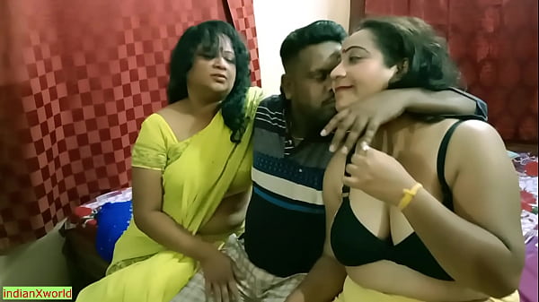 Indian Bengali Boy Trembling As He Fucks Two Horny Milf Bhabhis In A Wild, Filthy Threesome