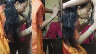 Madurai Woman Satisfies Her Brother-in-law With A Hot Tamil Blowjob