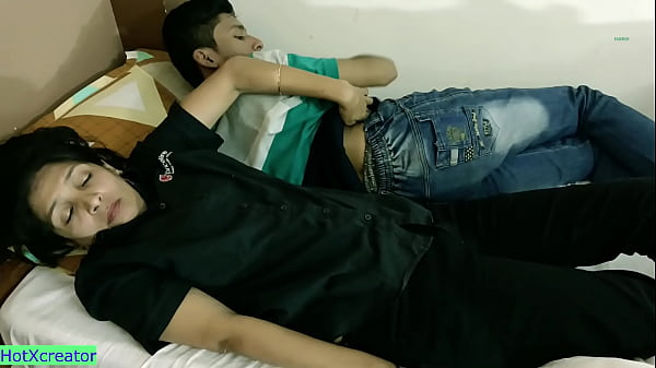 Bed Sharing With My Stepbrother! Insanely Hot Sex With Hindi Moans